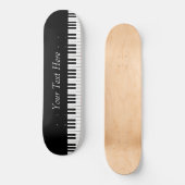 Piano-toetsenbord elegant, speciaal aangepast persoonlijk skateboard (Voorkant)