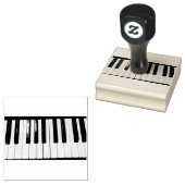 Piano Toetsenbord Foto Rubberstempel (Gestempeld)