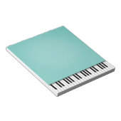 Piano-toetsenbord Fun Aqua 5.5x6-muziek Notitieblok (Schuin)