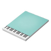 Piano-toetsenbord Fun Aqua 5.5x6-muziek Notitieblok (Linkerzijde)