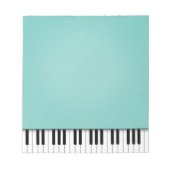 Piano-toetsenbord Fun Aqua 5.5x6-muziek Notitieblok (Voorkant)