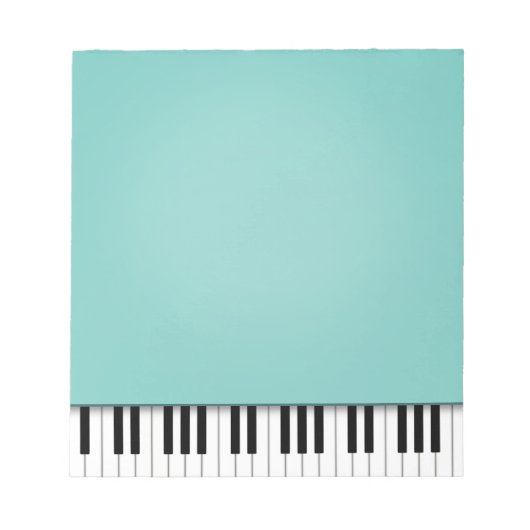 Piano-toetsenbord Fun Aqua 5.5x6-muziek Notitieblok (Voorkant)