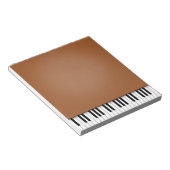 Piano-toetsenbord Fun Brown 5,5x6-muziek Notitieblok (Schuin)