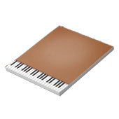 Piano-toetsenbord Fun Brown 5,5x6-muziek Notitieblok (Linkerzijde)