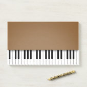 Piano-toetsenbord Fun Brown Music Post-it® Notes (Op bureau)