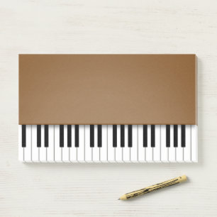 Piano-toetsenbord Fun Brown Music Post-it® Notes