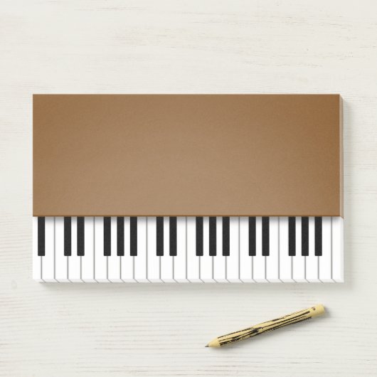 Piano-toetsenbord Fun Brown Music Post-it® Notes (Op bureau)