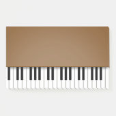 Piano-toetsenbord Fun Brown Music Post-it® Notes (Voorkant)