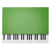 Piano-toetsenbord Fun Green 8,5x11-muziek Notitieblok (Voorkant)