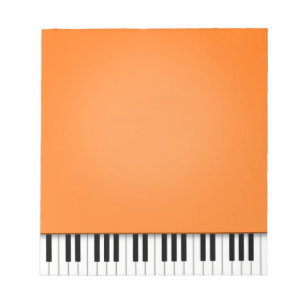 Piano-toetsenbord Fun Oranje 5,5x6-muziek Notitieblok