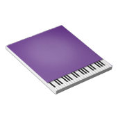 Piano-toetsenbord Fun Paarse 5,5x6-muziek Notitieblok (Schuin)