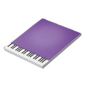 Piano-toetsenbord Fun Paarse 5,5x6-muziek Notitieblok (Linkerzijde)