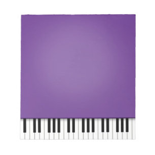 Piano-toetsenbord Fun Paarse 5,5x6-muziek Notitieblok