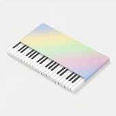 Piano-toetsenbord Fun Rainbow-muziek Post-it® Notes (Schuin)