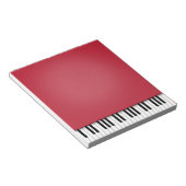 Piano-toetsenbord Fun Red 5.5x6-muziek Notitieblok (Schuin)