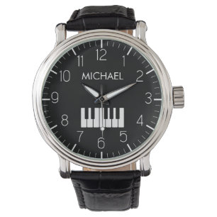 Piano Toetsenbord Gepersonaliseerde muzikant Horloge