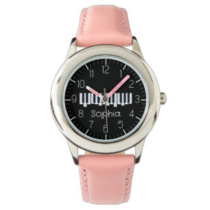 Piano Toetsenbord Gepersonaliseerde muzikant Horloge