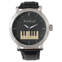 Piano Toetsenbord Gepersonaliseerde muzikant Horloge