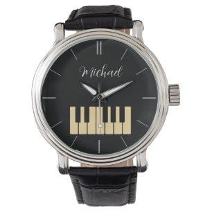 Piano Toetsenbord Gepersonaliseerde muzikant Horloge