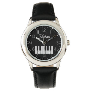 Piano Toetsenbord Gepersonaliseerde muzikant Horloge