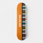 Piano Toetsenbord Gepersonaliseerde muzikant Persoonlijk Skateboard (Voorkant)