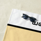 Piano Toetsenbord Gepersonaliseerde muzikant Strandlaken (In situ)