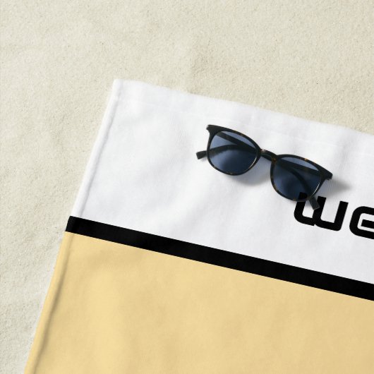 Piano Toetsenbord Gepersonaliseerde muzikant Strandlaken (In situ)