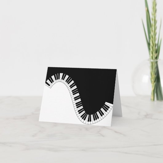Piano Toetsenbord Golven Kaart (Voorkant)