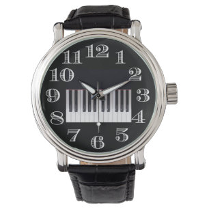 Piano-toetsenbord Horloge