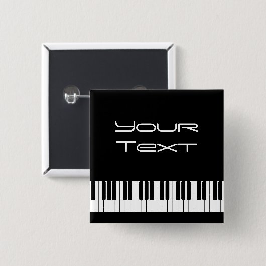 Piano-toetsenbord in achterste Button (Voorkant /achterkant)