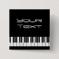 Piano-toetsenbord in achterste Button