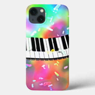 Piano toetsenbord kleurrijk muziek thema, Case-Mate iPhone case