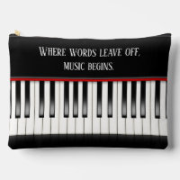 Piano toetsenbord met citaat