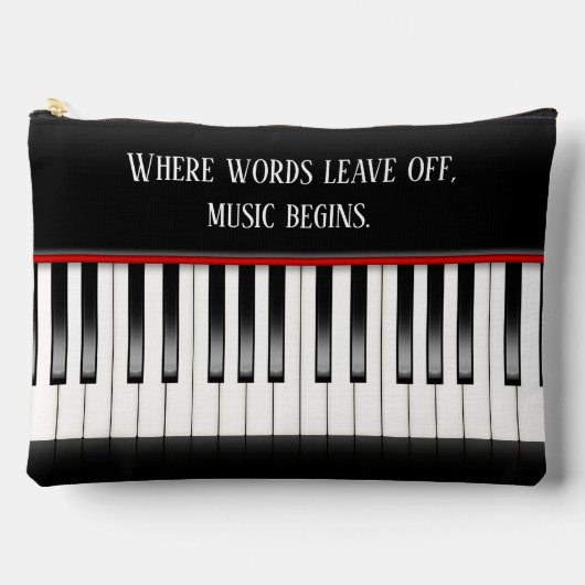 Piano toetsenbord met citaat etui (Voorkant)