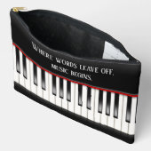 Piano toetsenbord met citaat etui (Open)