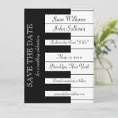 Piano Toetsenbord Muziek Bruiloft Opslaan De Datum Save The Date (Staand voorkant)