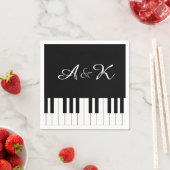 Piano Toetsenbord Muziek Bruiloft Set 50 Papieren Servetten (Insitu)