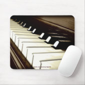 Piano Toetsenbord Muziek-minnaar's Designer Mousem Muismat (Met muis)