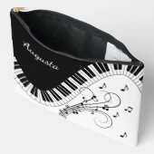 Piano Toetsenbord Muziek Ontwerp w / Naam Etui (Open)