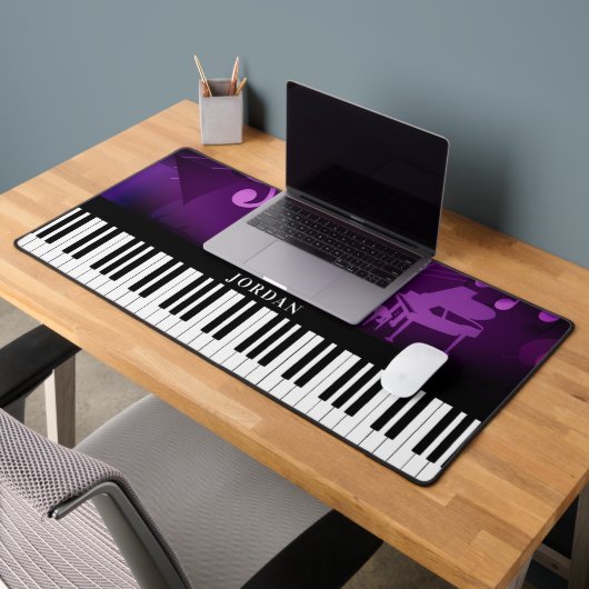 Piano Toetsenbord Muziek Paarse Magenta Gepersonal Bureaumat (Kantoor 2)