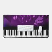 Piano Toetsenbord Muziek Paarse Magenta Gepersonal Bureaumat (Keyboard & Muis)