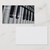 Piano Toetsenbord Muziek Profiel Visitekaartje Mus (Voorkant / Achterkant)