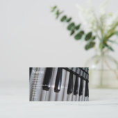 Piano Toetsenbord Muziek Profiel Visitekaartje Mus (Staand voorkant)