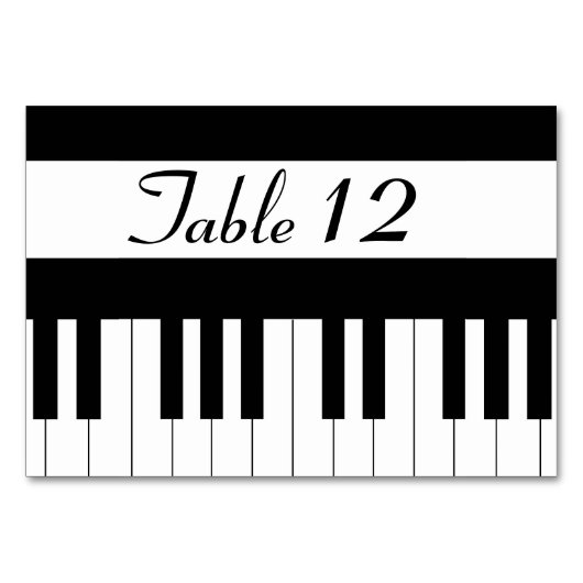 Piano Toetsenbord Muziek Trouwtafel Geen Kaart (Voorkant)