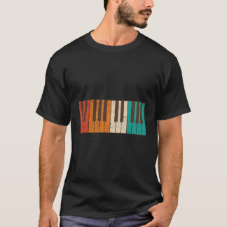  Piano Toetsenbord Muziekliefhebber Pianis T-shirt