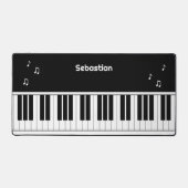Piano Toetsenbord Muzieknoten Gepersonaliseerd Bureaumat (Voorkant)