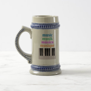 Piano Toetsenbord Muziektekst in Meerdere Talen Bierpul