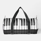 Piano Toetsenbord Ontwerp Duffel Bag Plunjezak (Achterkant)