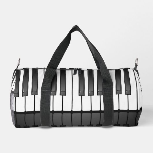 Piano Toetsenbord Ontwerp Duffel Bag Plunjezak (Achterkant)