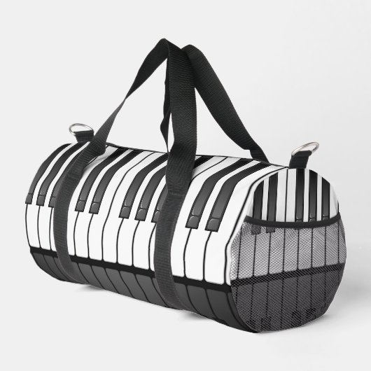 Piano Toetsenbord Ontwerp Duffel Bag Plunjezak (Rechterhoek)